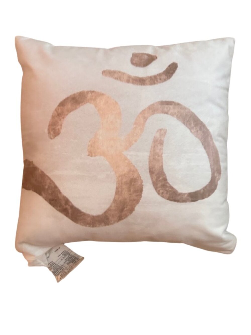 Oliver Gal Om Gold and White Throw Pillow